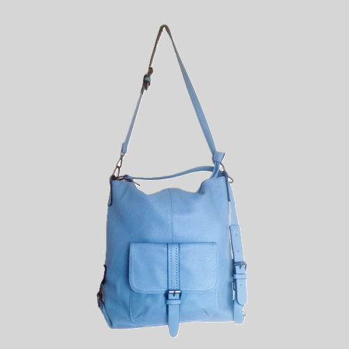 Blue Leather Handbag for Women